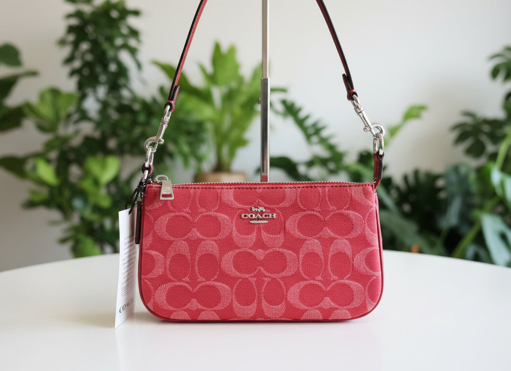 Coach Red Denim Nolita & Mini Nolita Charm