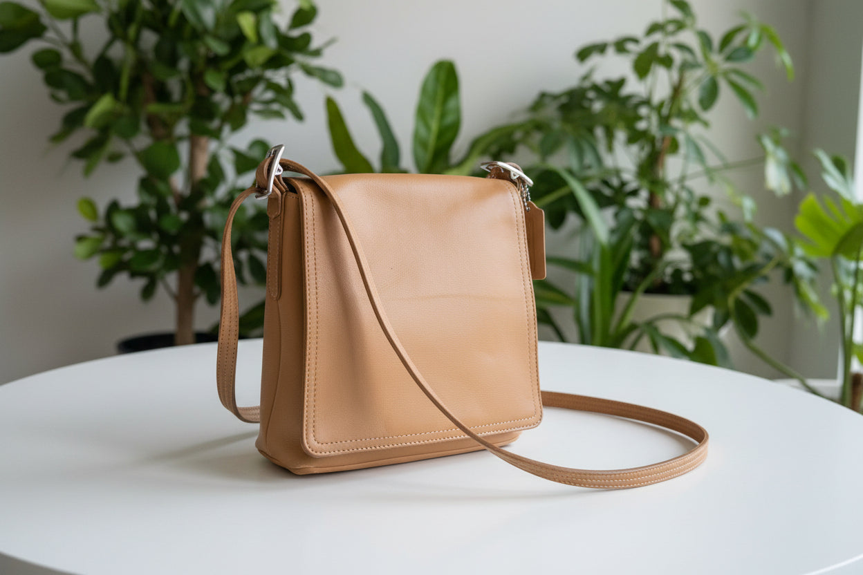 Coach Vintage Legacy 2003 Tan Leather Crossbody