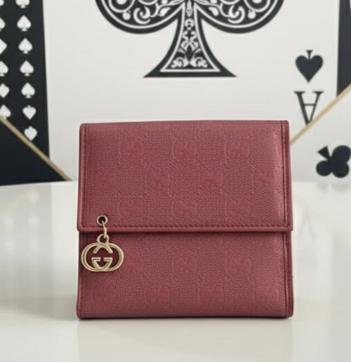 Gucci Coated Canvas Imprime Monogram Wallet