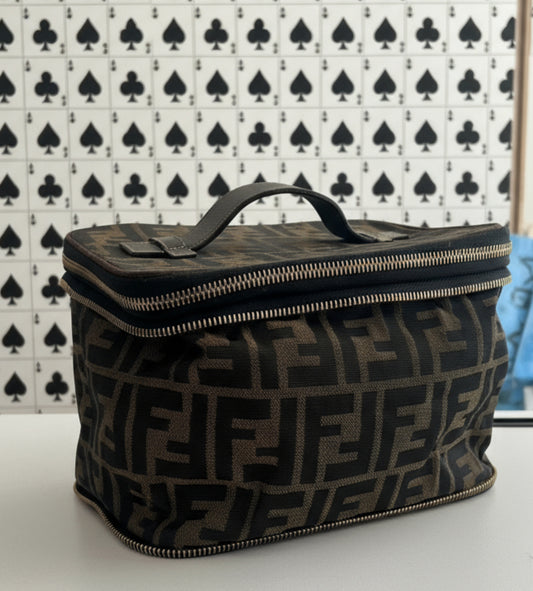 Fendi Zucca Canvas Collapsible Toiletry Pouch