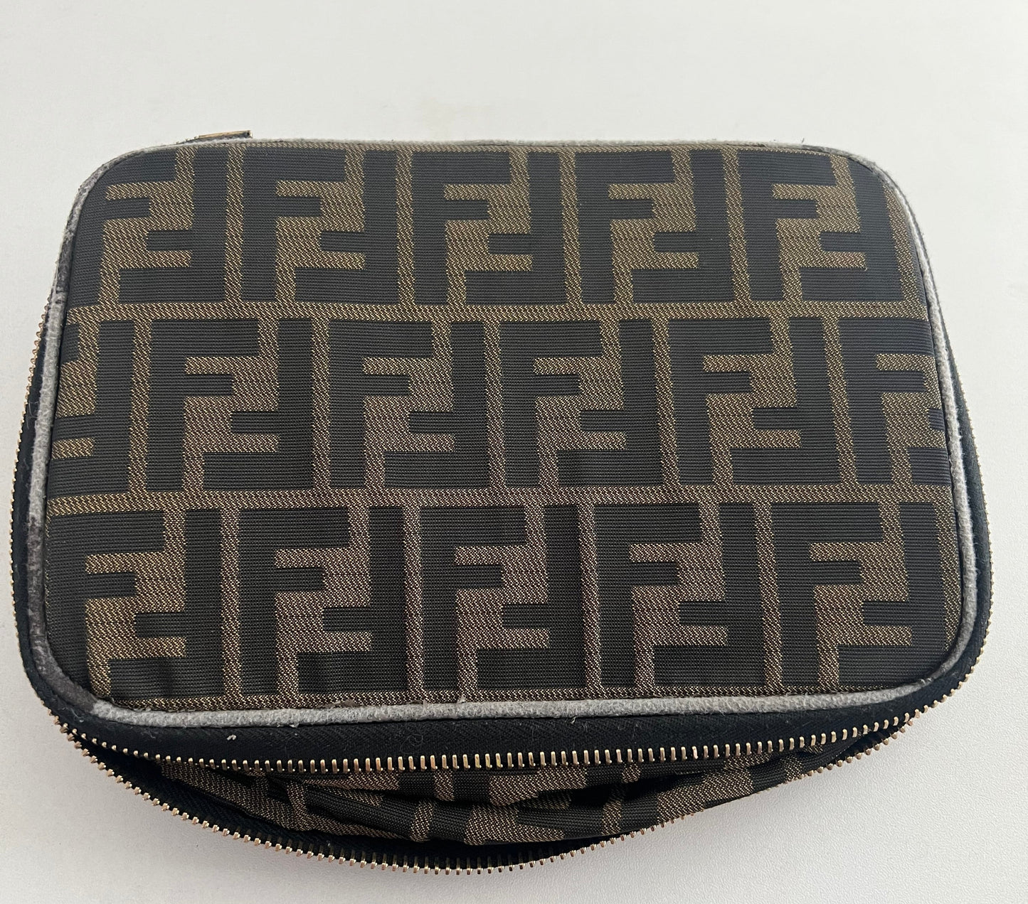 Fendi Zucca Canvas Collapsible Toiletry Pouch