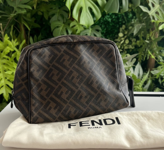 Fendi Coated Canvas Tolietry Pouch