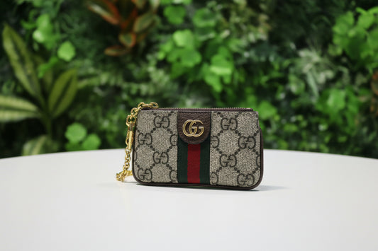 Gucci Signature Coated Canvas Key Cles