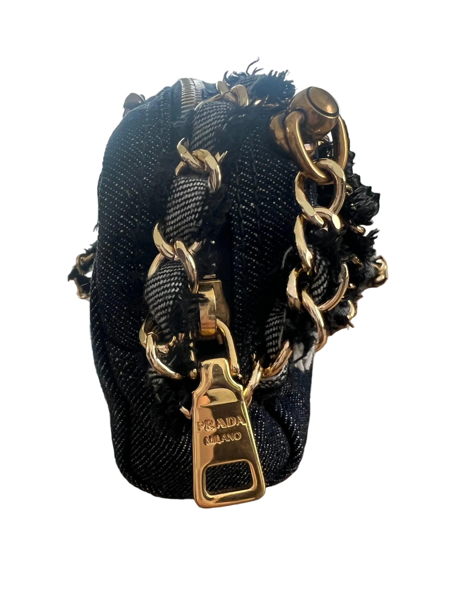 Prada Mini Denim Crossbody Bag