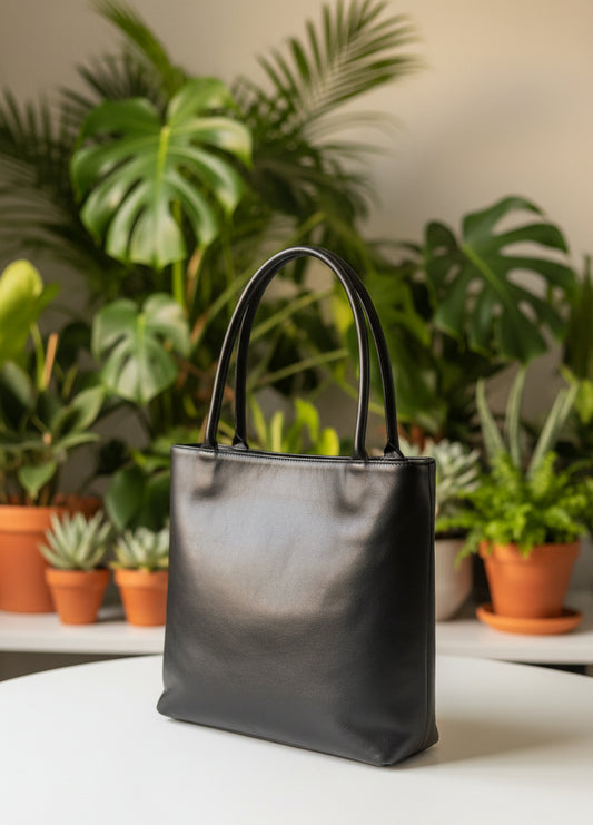 Prada Black Leather Aimee Medium Shoulder Bag