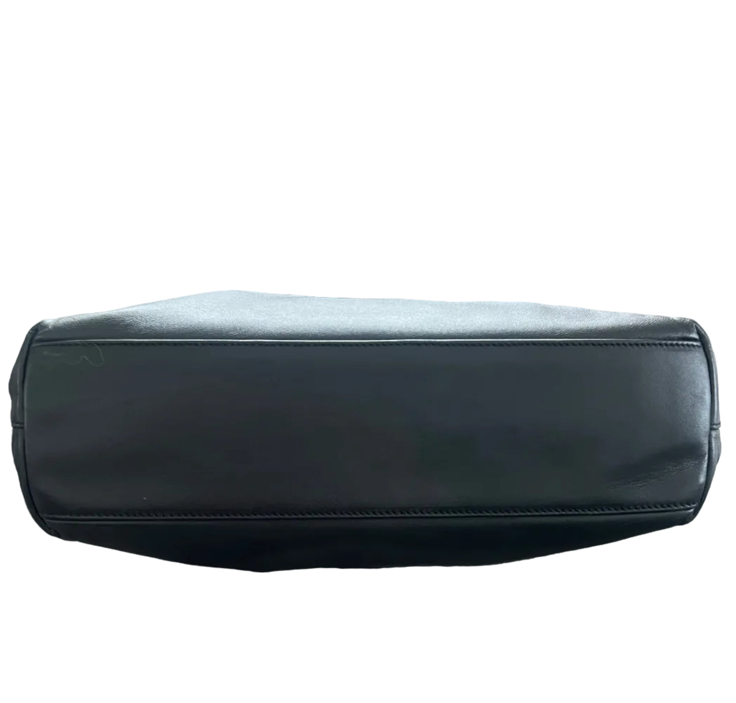 Prada Black Leather Aimee Medium Shoulder Bag