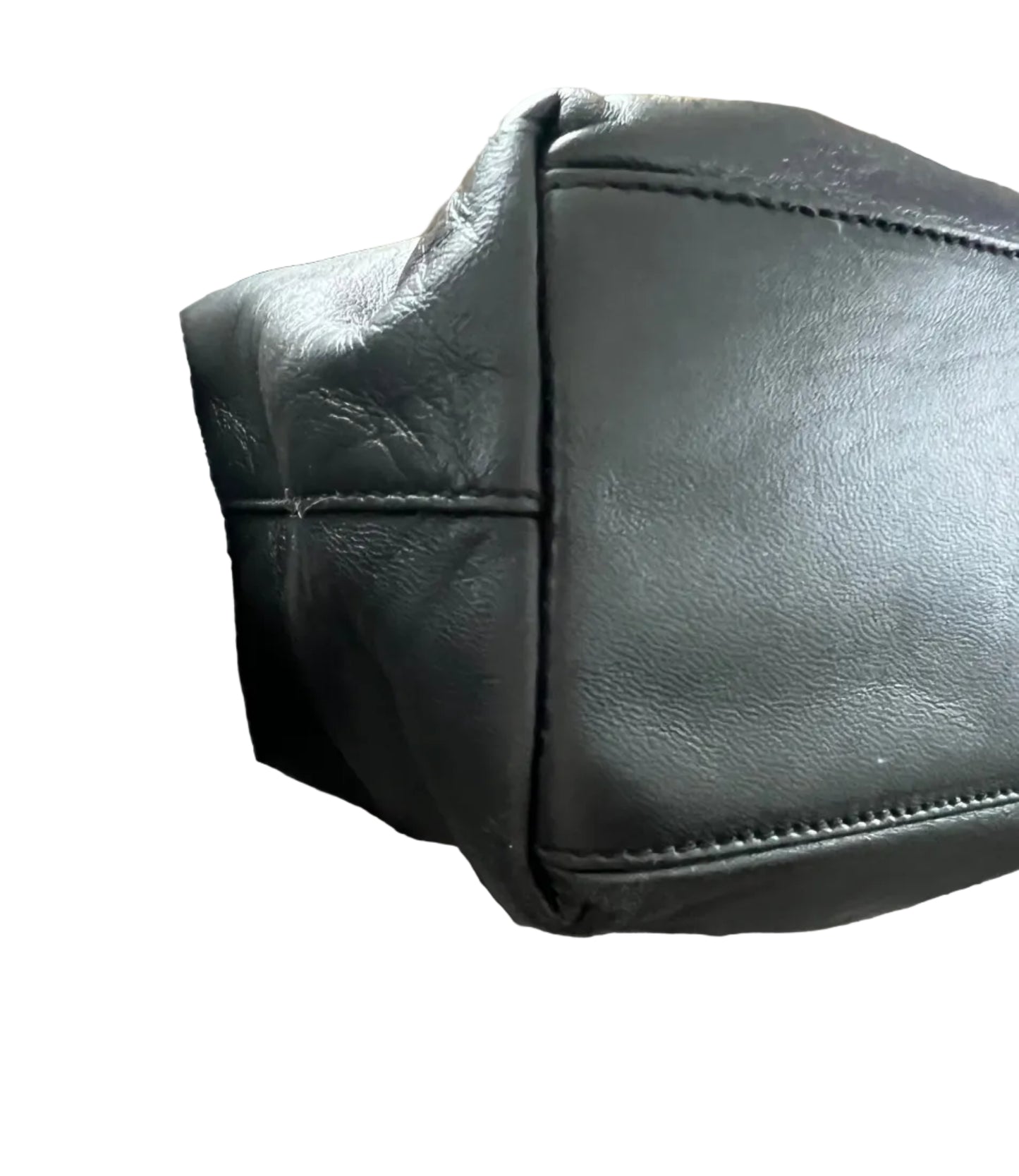 Prada Black Leather Aimee Medium Shoulder Bag