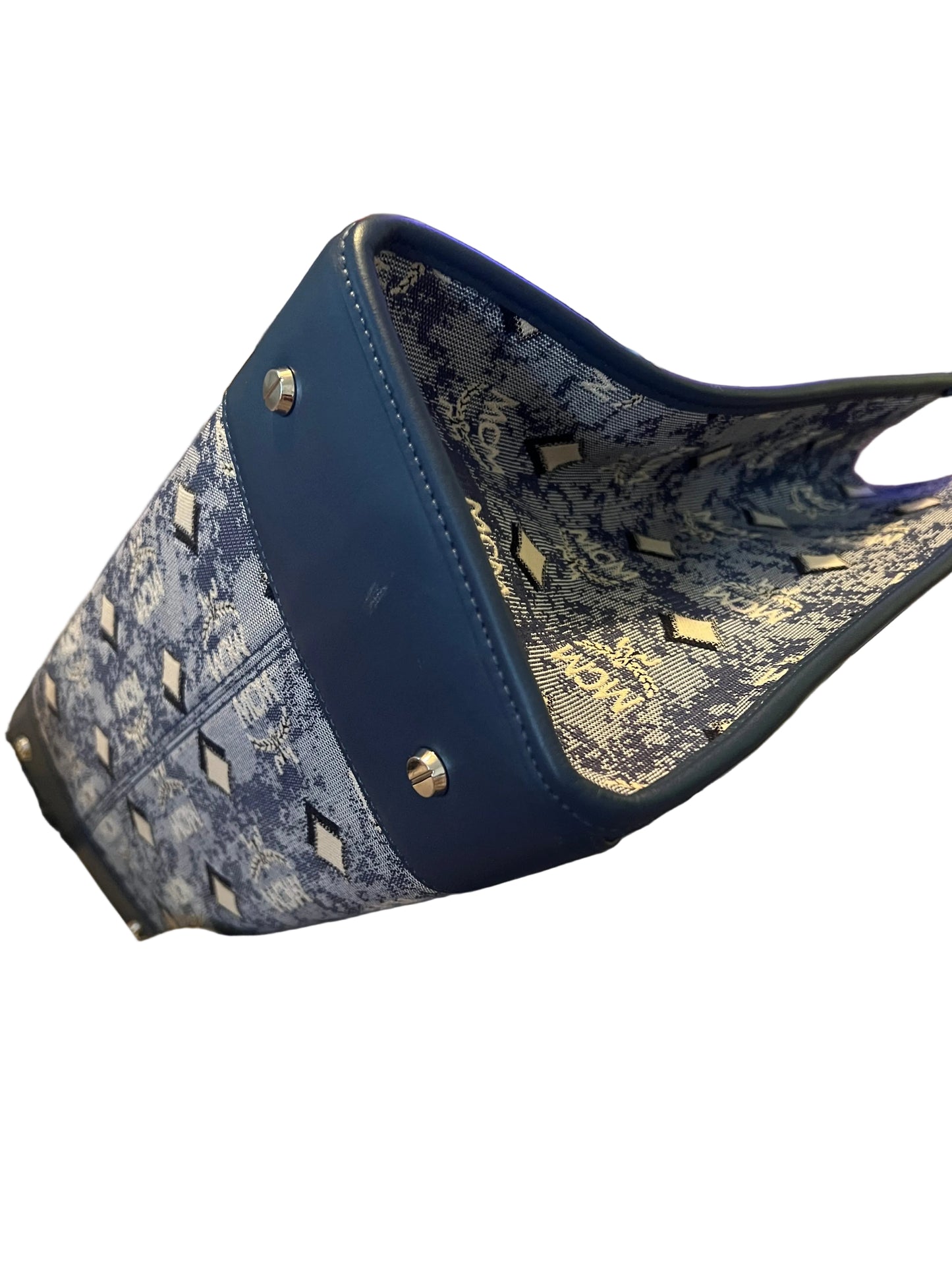 MCM Jacquard Tote with Pouch