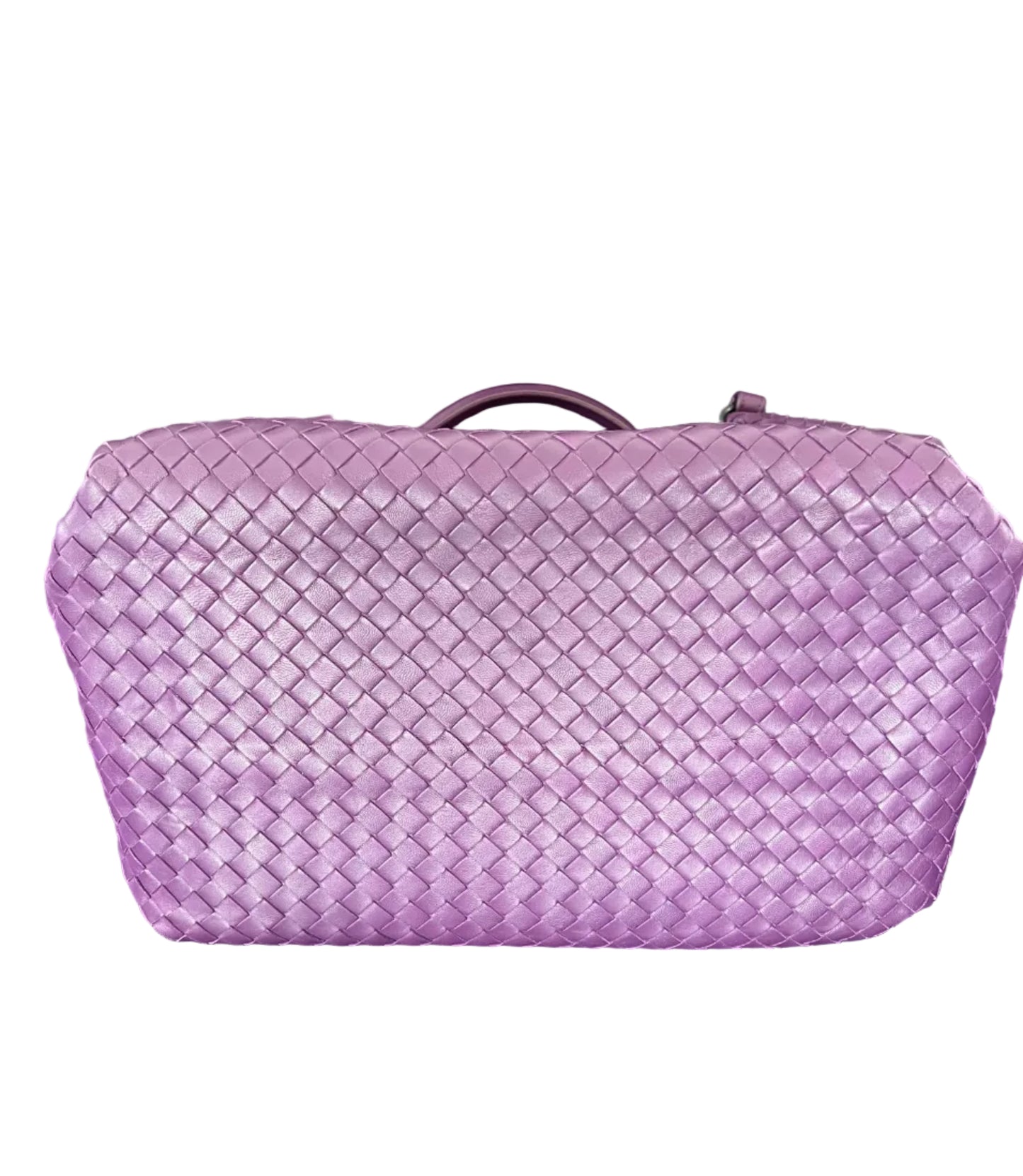 Bottega Veneta Parachute Purple Intrecciato Leather Bag