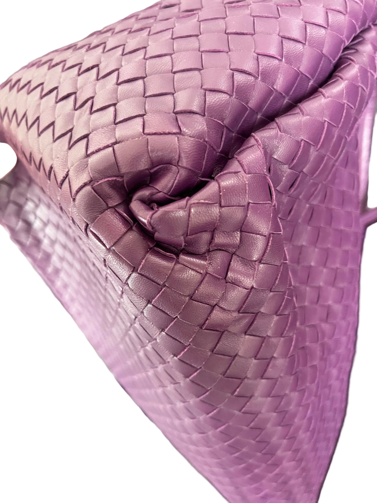 Bottega Veneta Parachute Purple Intrecciato Leather Bag