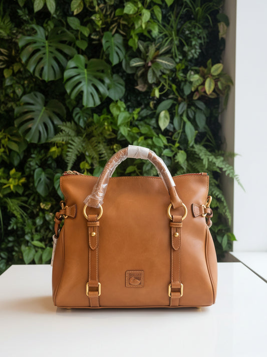 Dooney & Bourke Florentine Natural Satchel Large