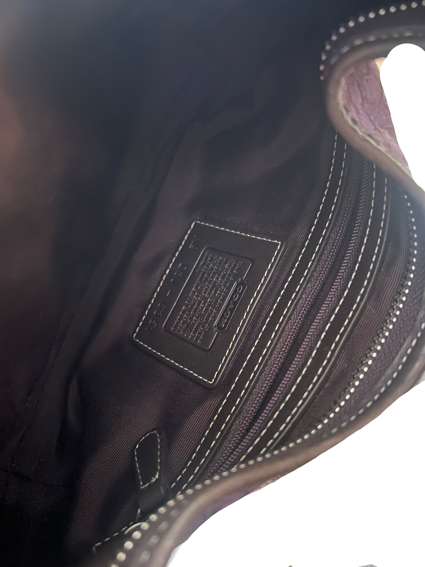 Coach Purple Signature and Leather Soho - Rare