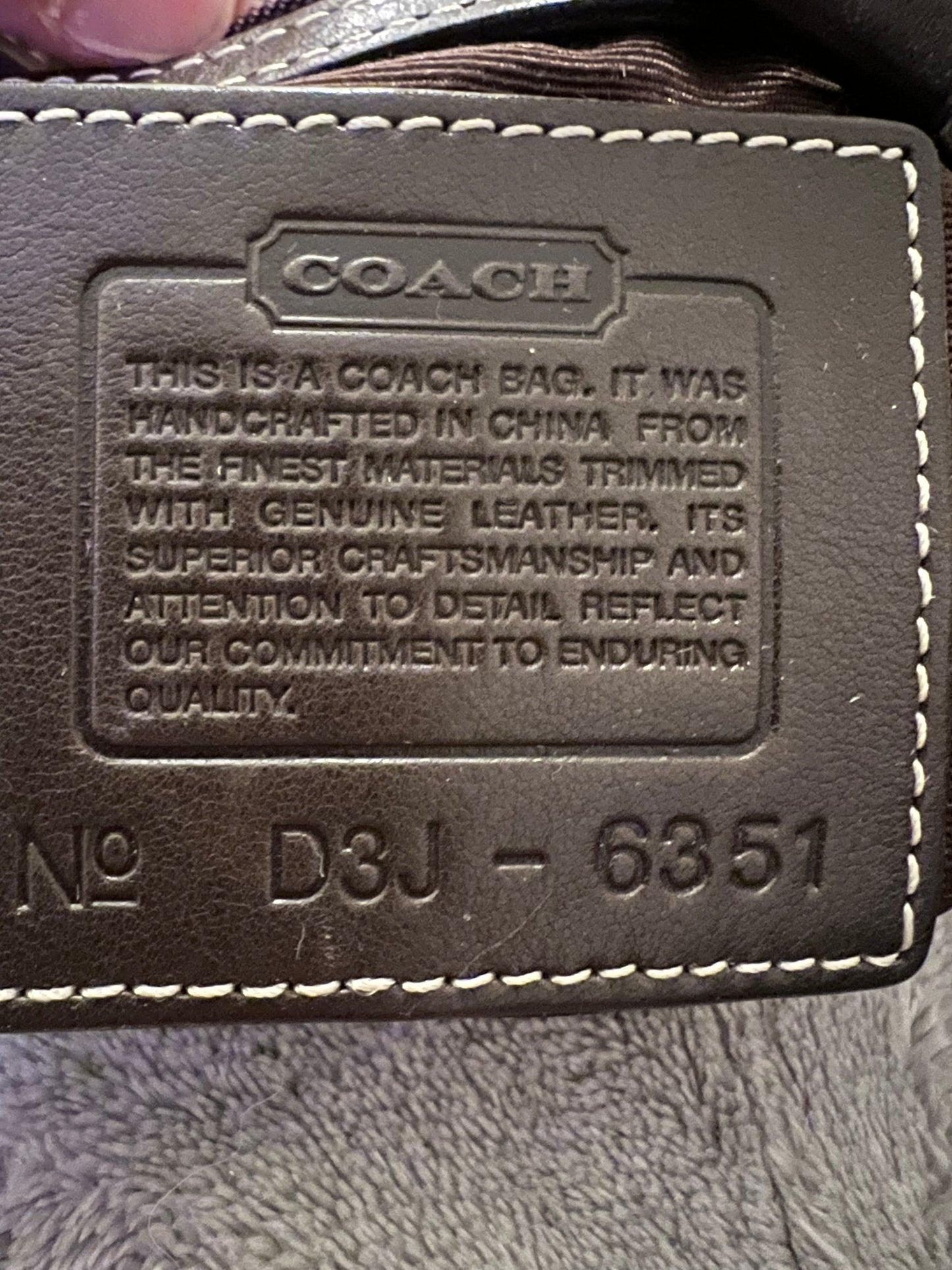 Coach Purple Signature and Leather Soho - Rare