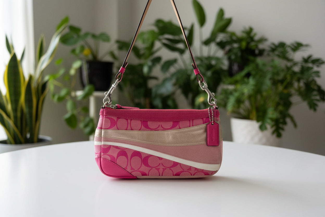 Coach Y2K Pink Wave Demi Bag