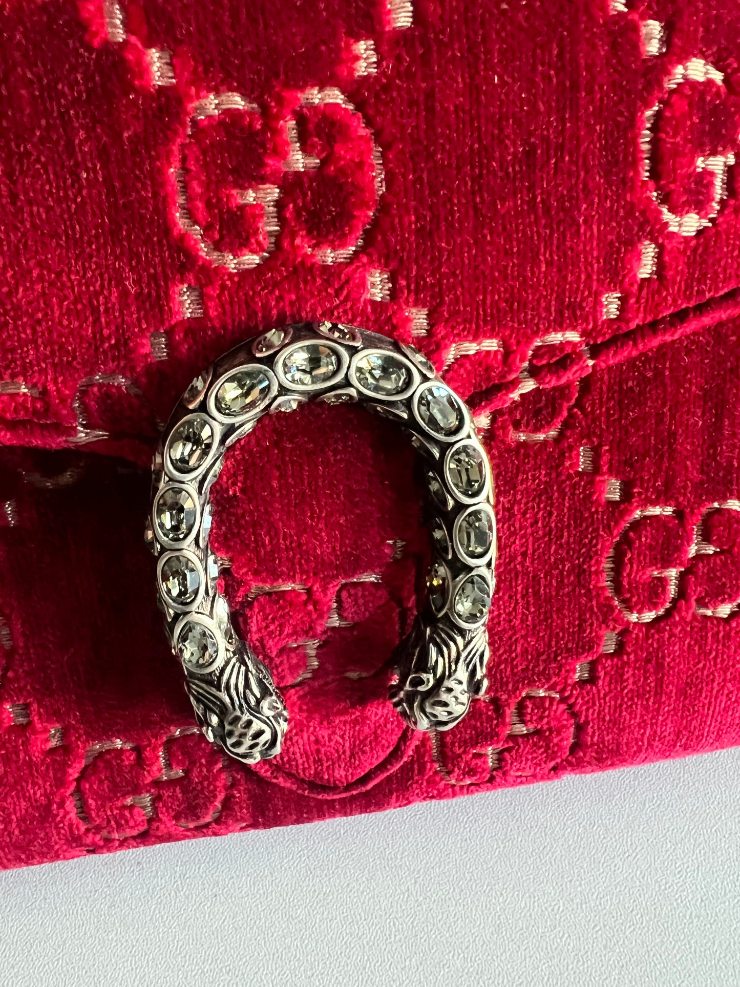 Gucci Velvet Dionysus Wallet on Chain