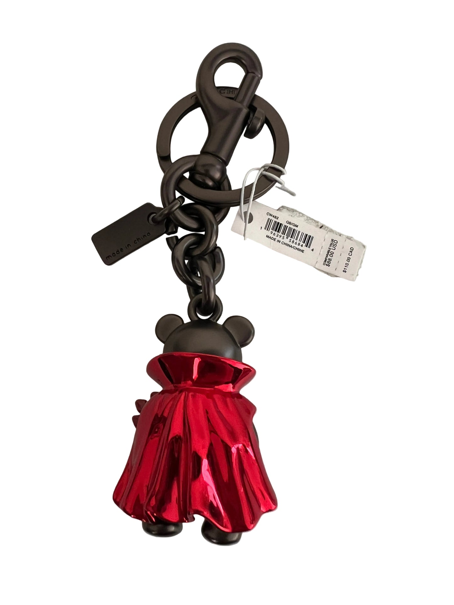 Coach Devil Bear Keychain/Bag Charm