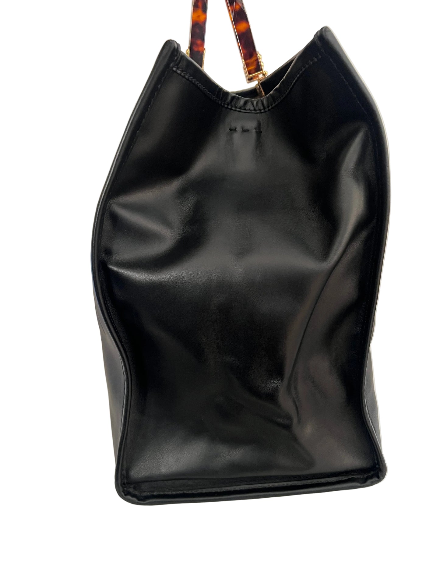Fendi Black Leather Sunshine Tote Medium