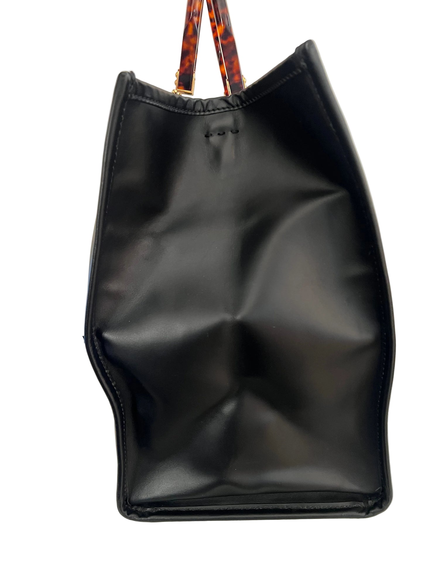 Fendi Black Leather Sunshine Tote Medium