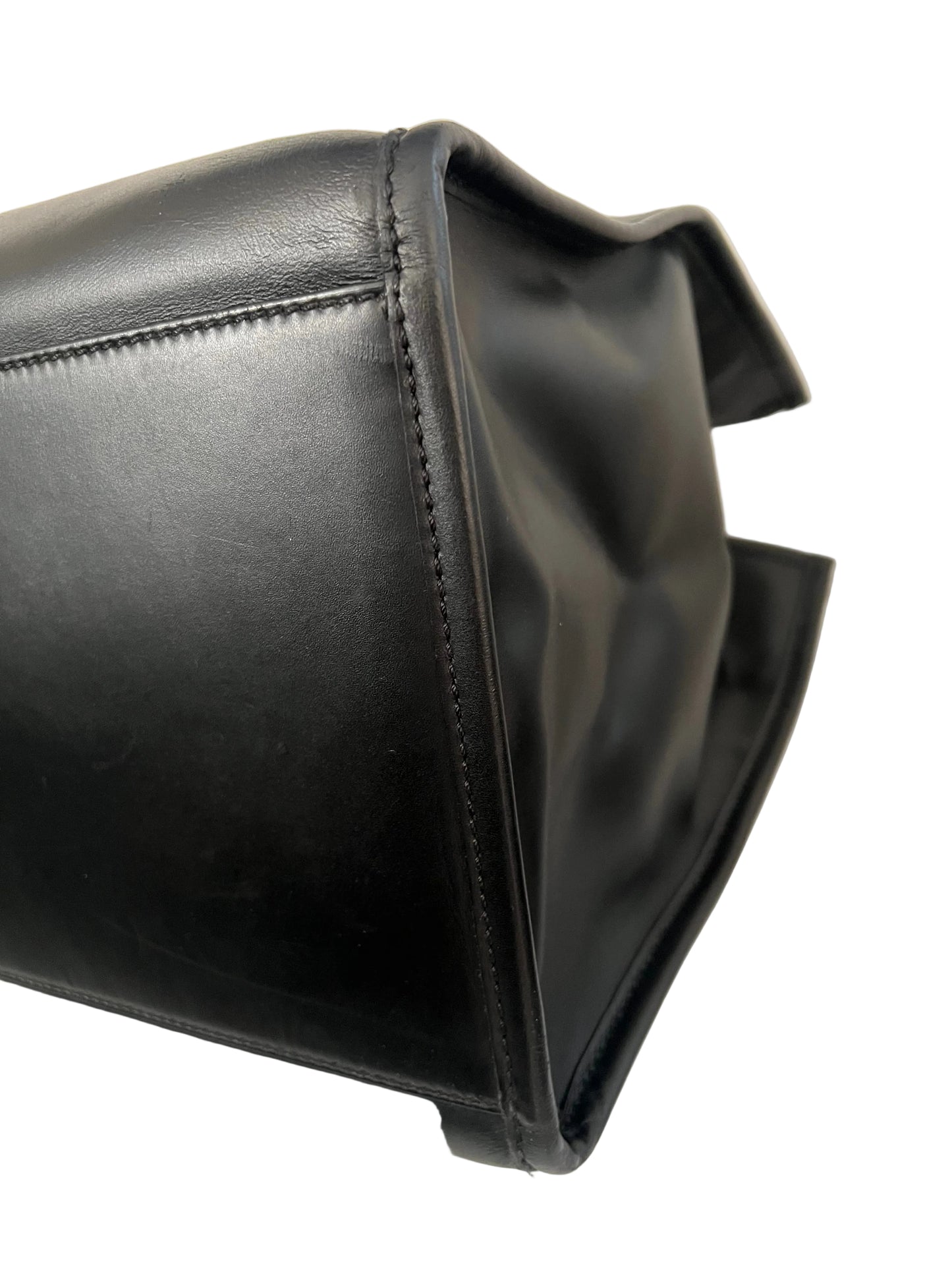 Fendi Black Leather Sunshine Tote Medium