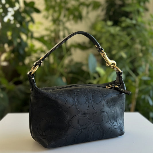 Coach Embossed Leather Mini Bag