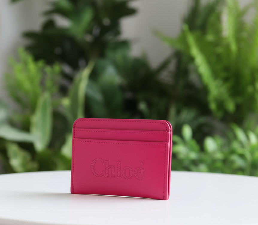 Chloe Raspberry Card Holder Full Set