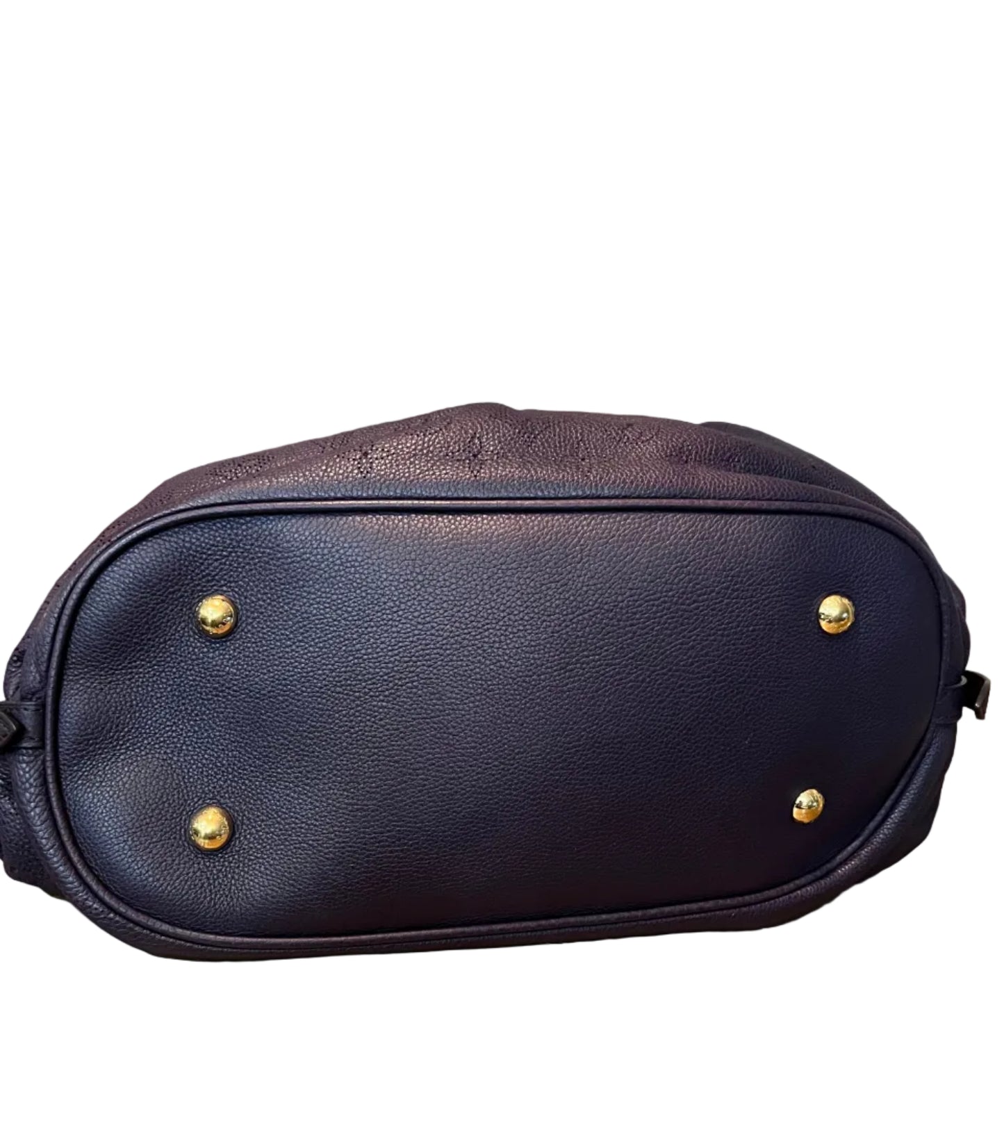 Louis Vuitton Dark Purple Leather Mahina Hobo