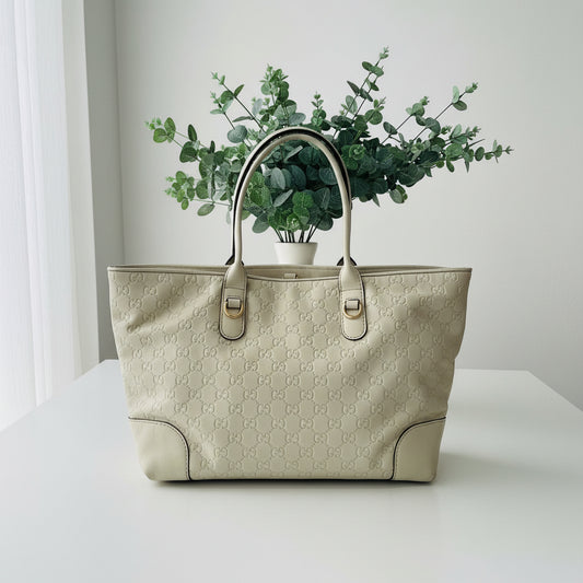 Gucci Guccissima Signature Leather Heart Bit Tote