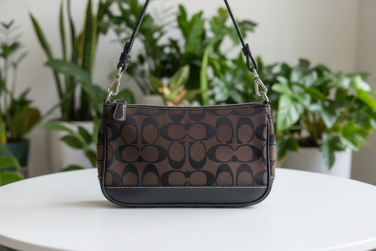 Coach Y2K Signature Brown/Black Demi Bag