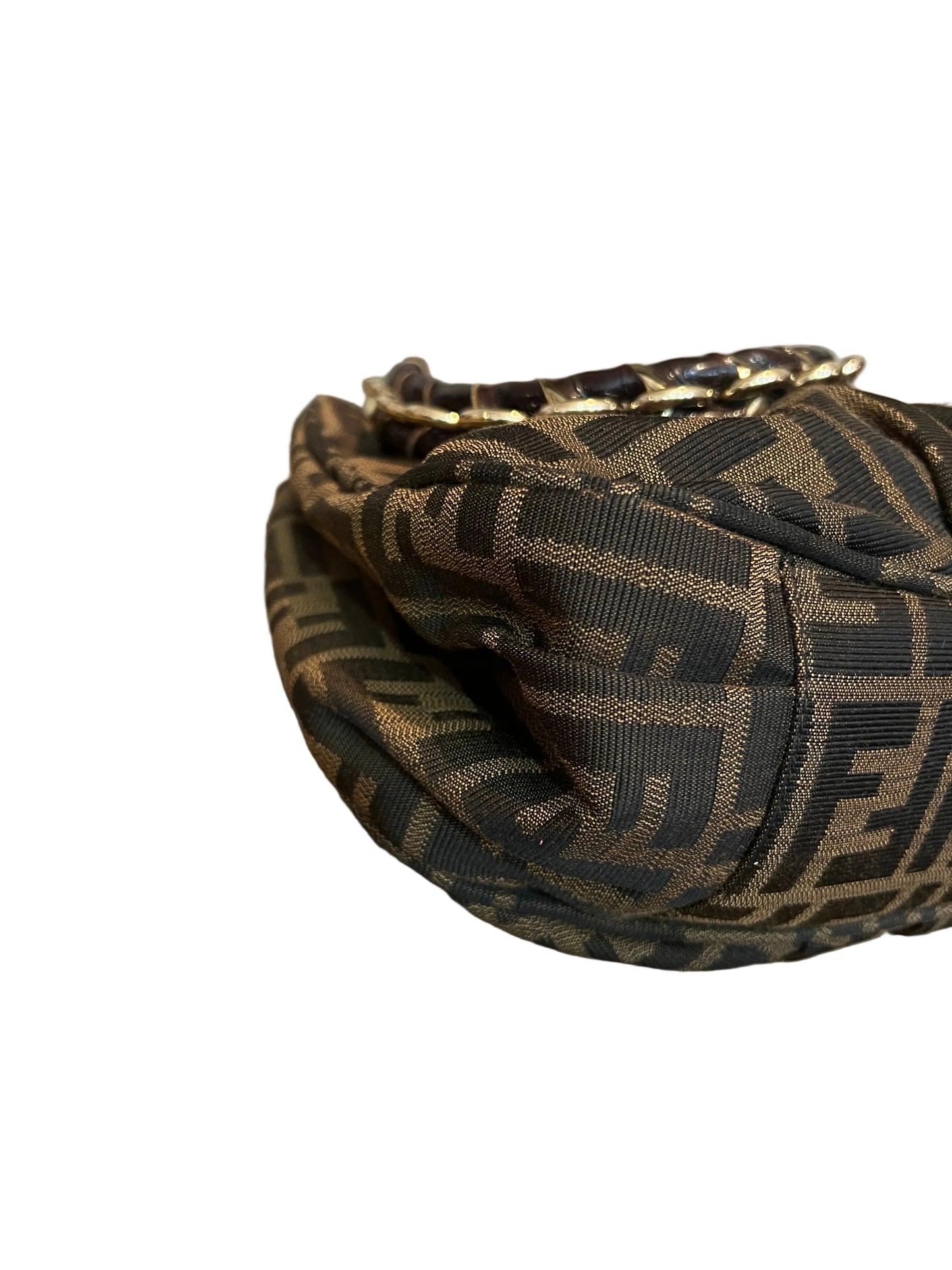 Fendi Zucca Canvas Small Mia Bag