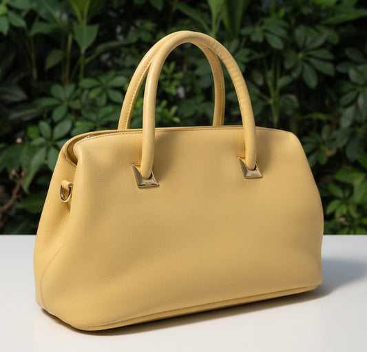 PREVIEW - DROP NEXT TIKTOK LIVE - Celine Vintage Pale Yellow Boston Bag
