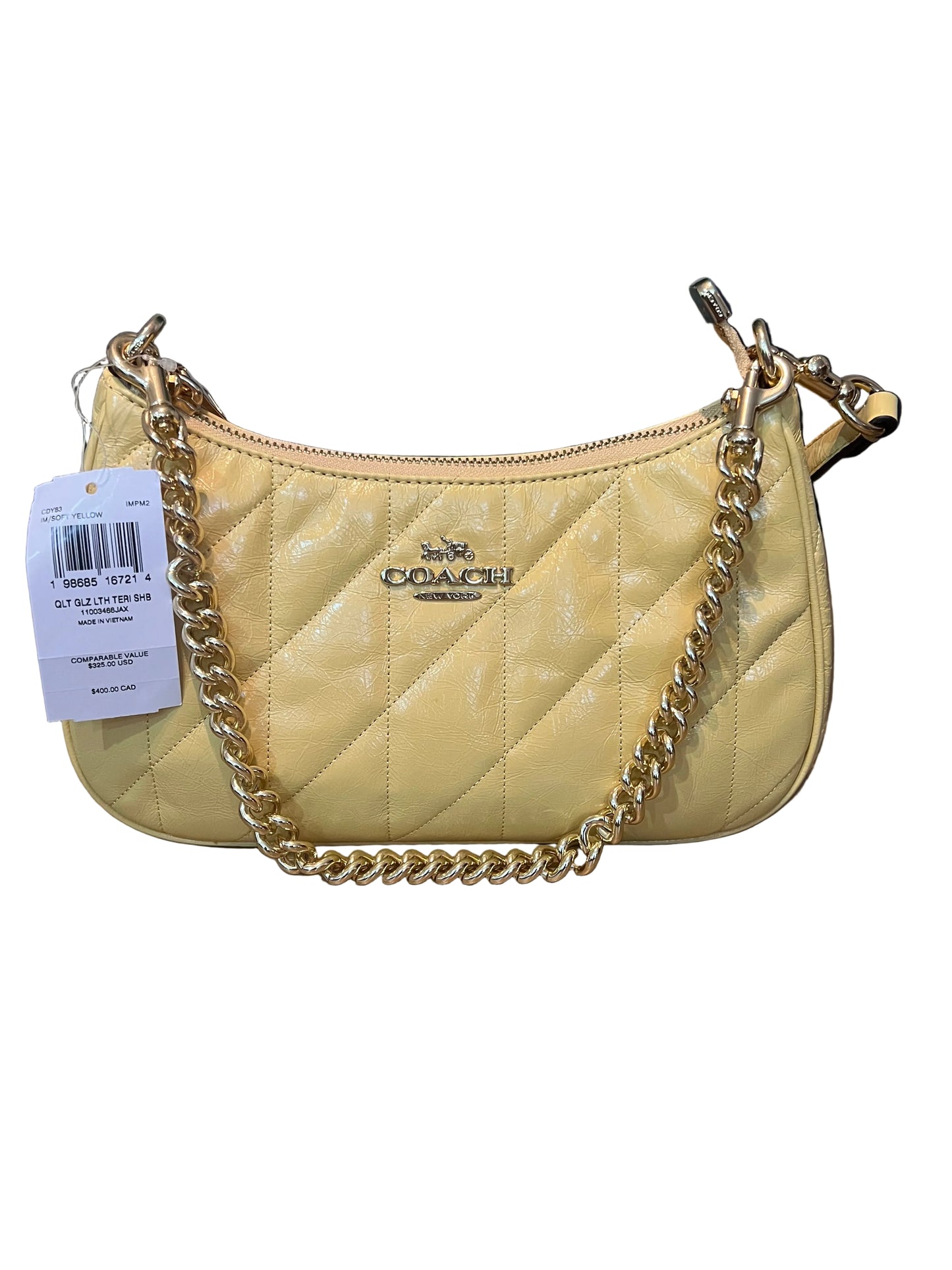 Coach Quilted Glazed Leather Teri