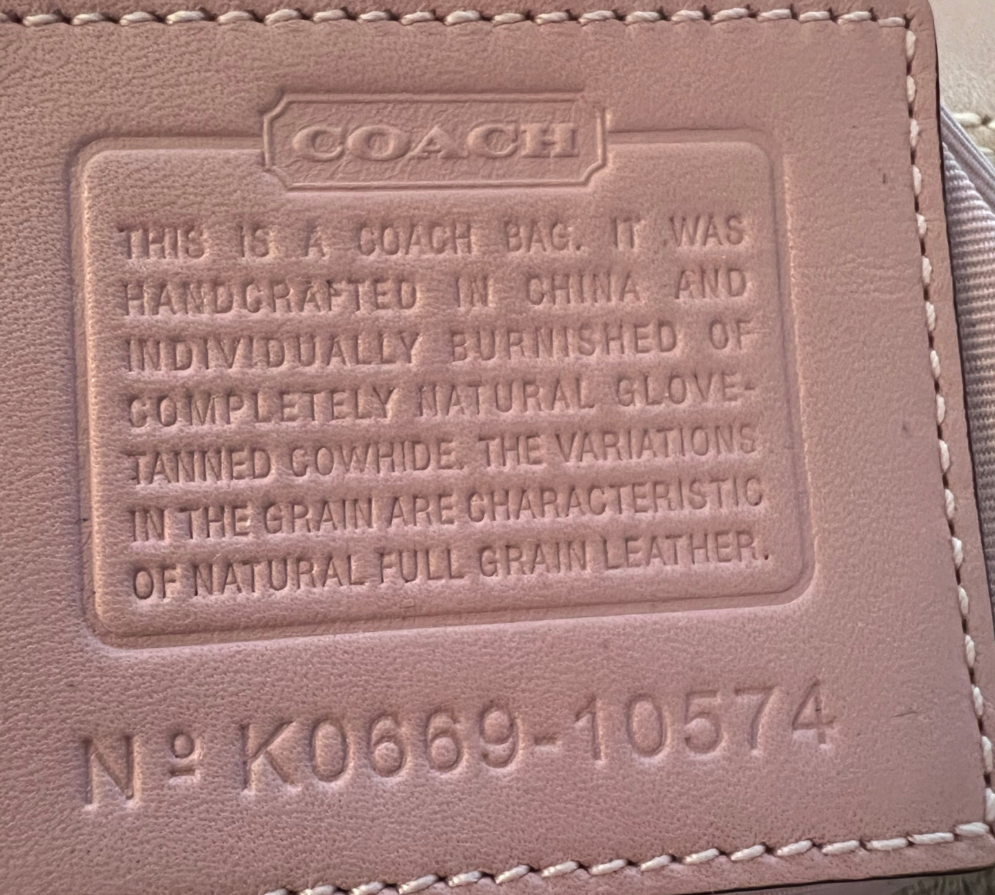 Coach Y2K Purple Leather Soho