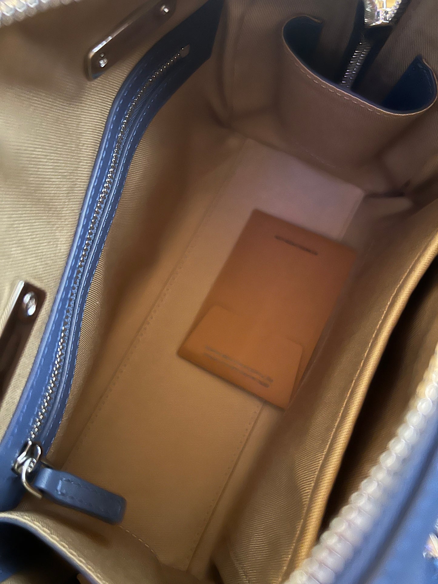 MCM Denim Boston Bag