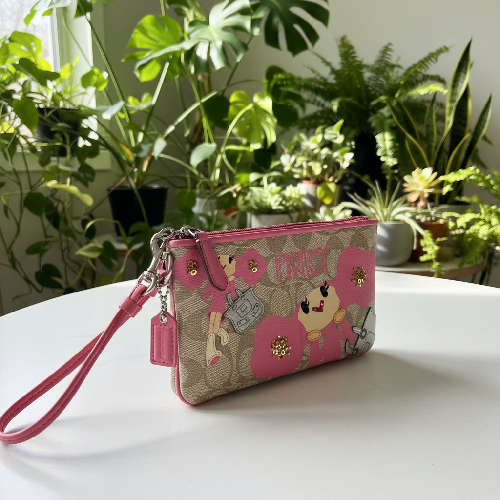 Coach Limited Edition Poppy Chan Pinky Wristlet