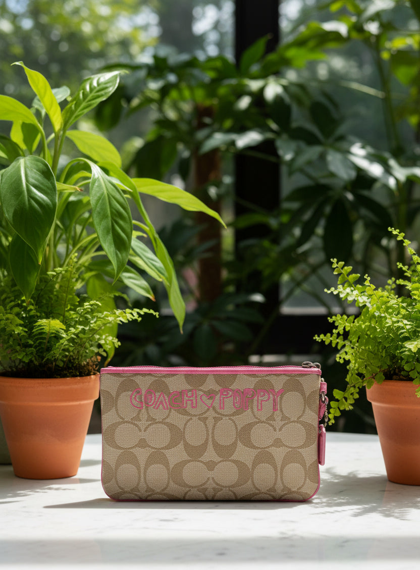 Coach Limited Edition Poppy Chan Pinky Wristlet