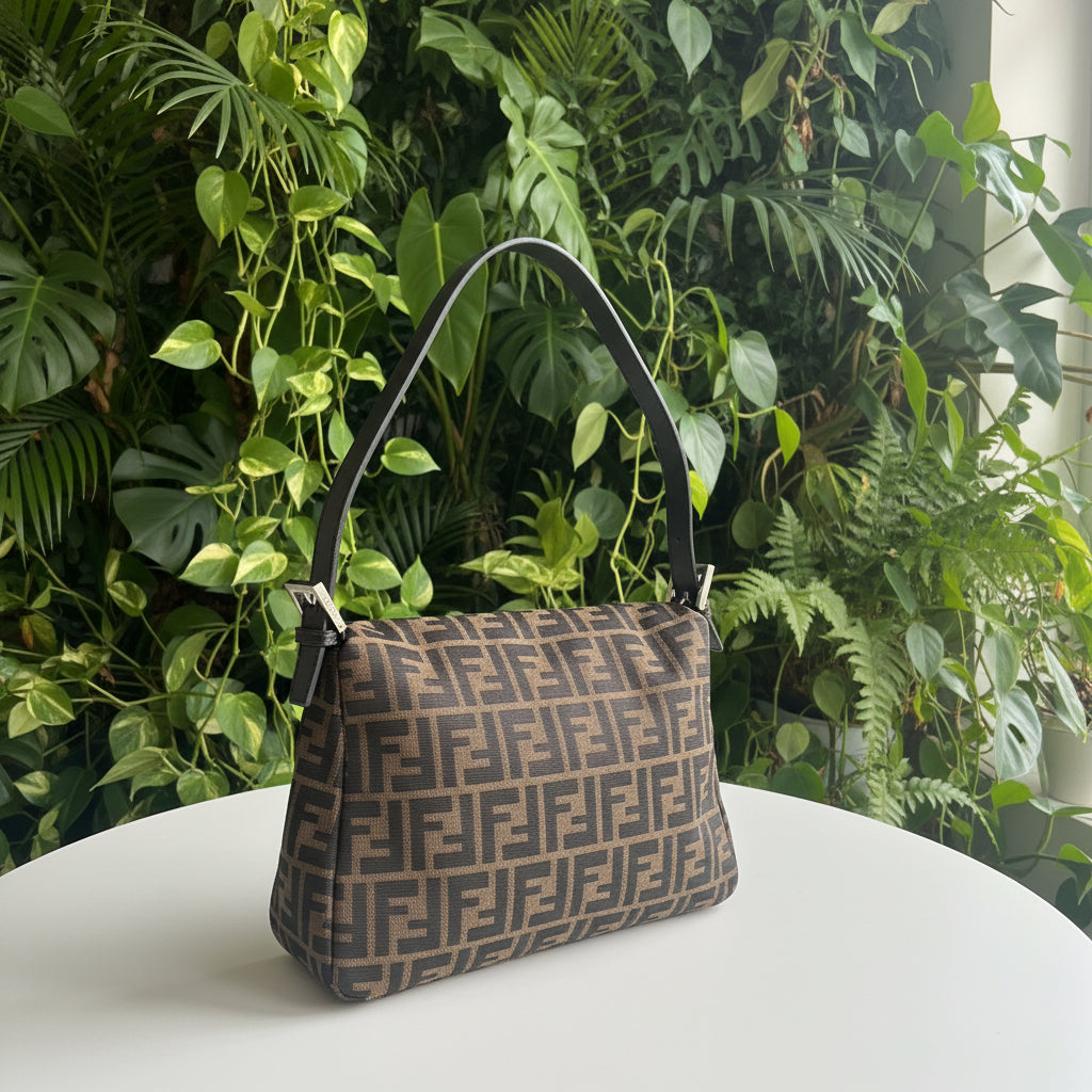 Fendi Vintage Zucca Canvas Mamma Baguette