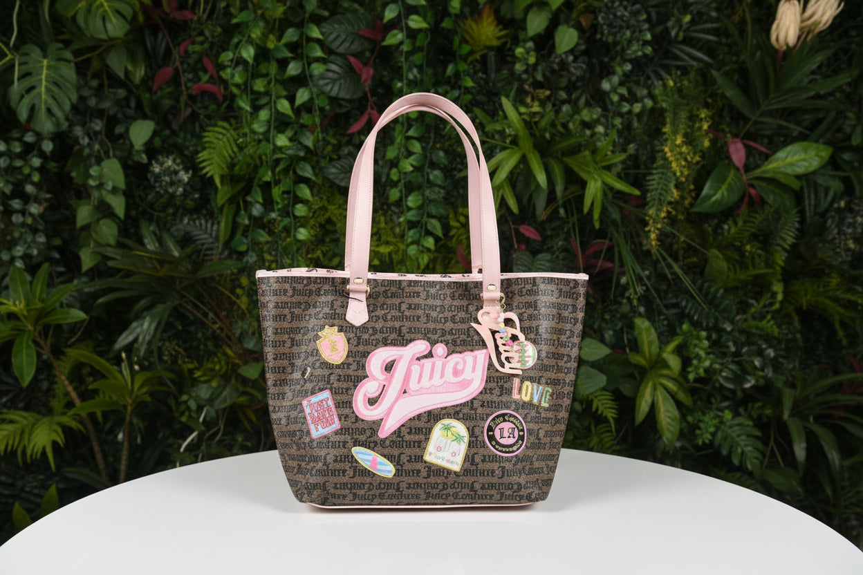 Juicy Brown Patches Tote