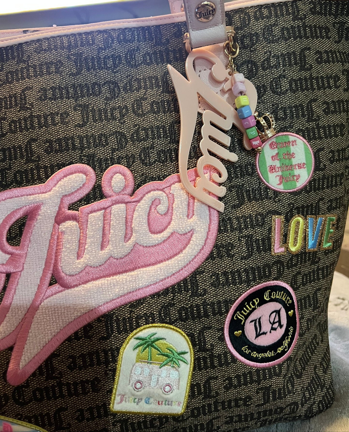 Juicy Brown Patches Tote