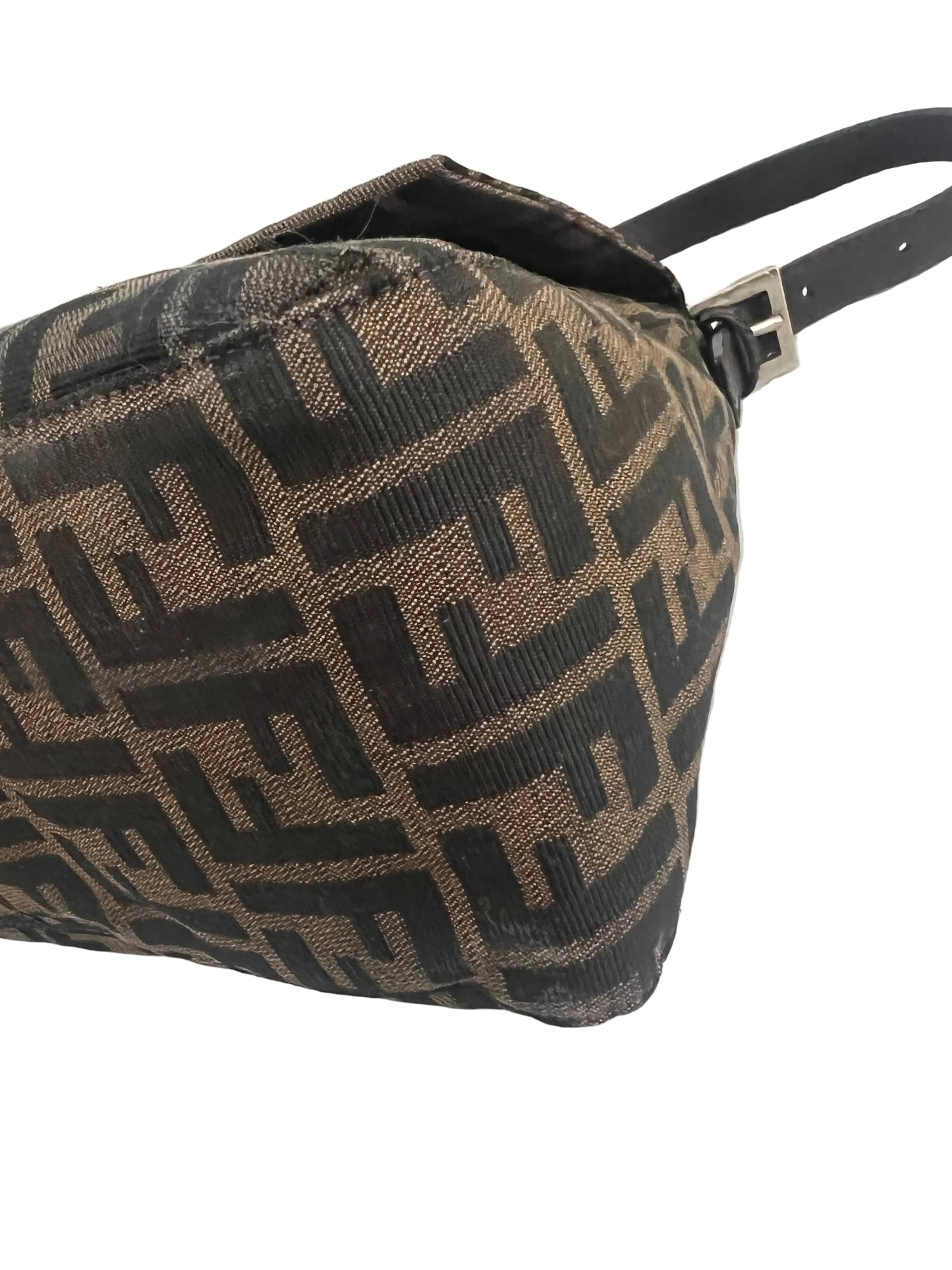 Fendi Vintage Zucca Canvas Mamma Baguette