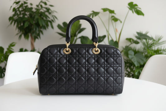 Dior Vintage Cannage Malice Boston Bag