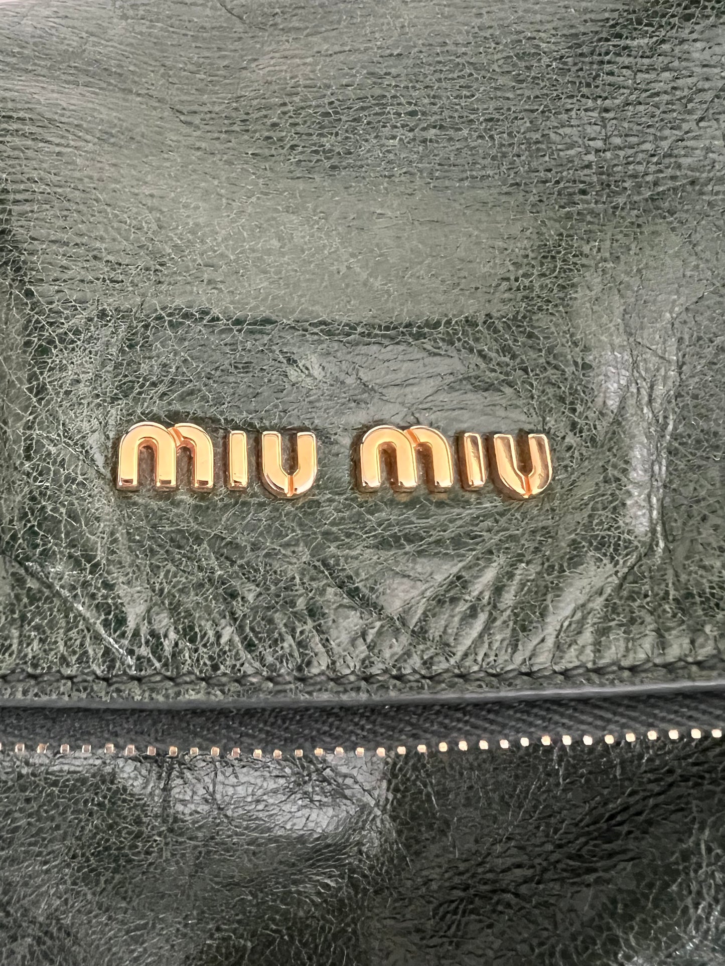 Miu Miu Vintage Vitello Lux Bow Satchel