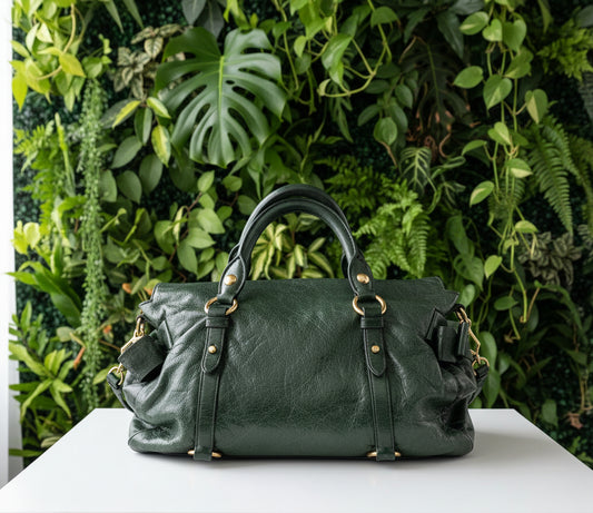 Miu Miu Vintage Vitello Lux Bow Satchel
