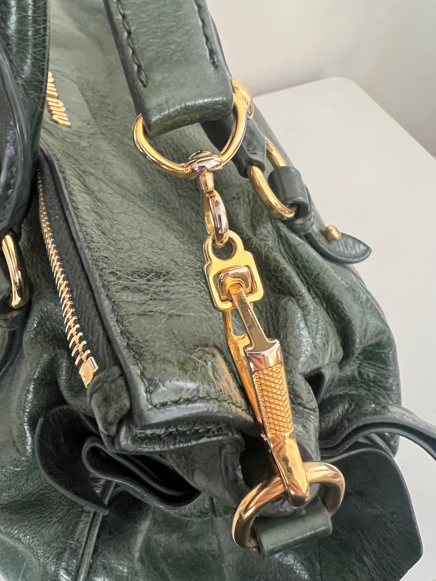 Miu Miu Vintage Vitello Lux Bow Satchel