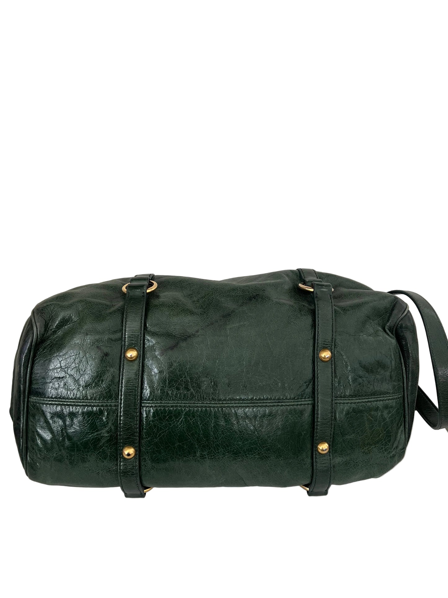 Miu Miu Vintage Vitello Lux Bow Satchel