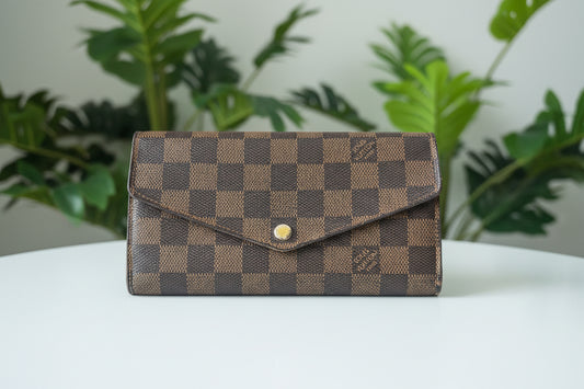 Louis Vuitton Damier Ebene Sarah Wallet