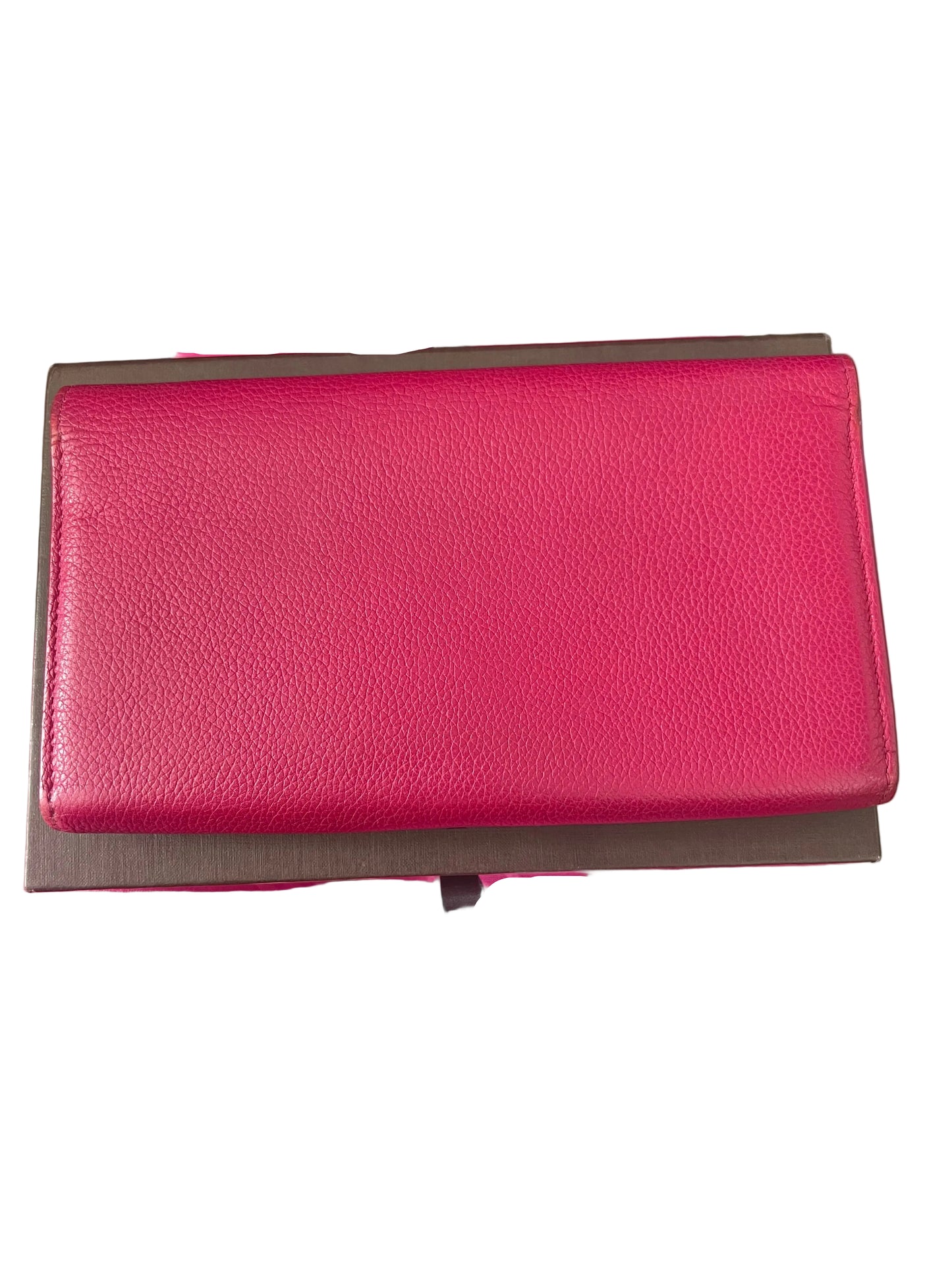 Louis Vuitton Pink Leather Lockme Wallet