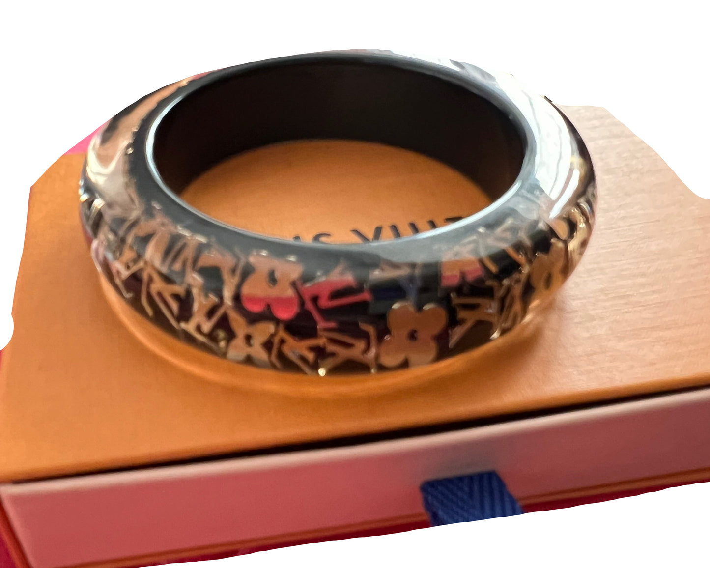 Louis Vuitton Resin and Crystal Wide Inclusion Bracelet