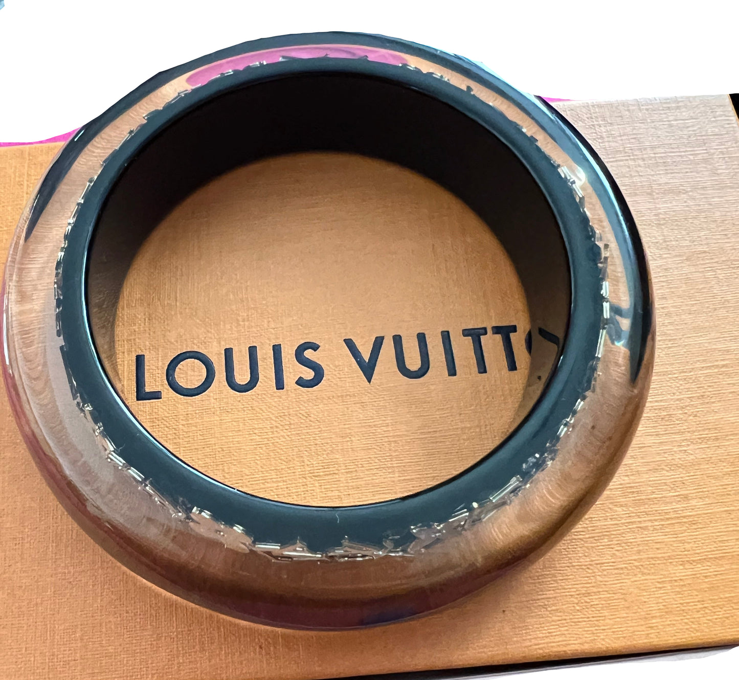 Louis Vuitton Resin and Crystal Wide Inclusion Bracelet