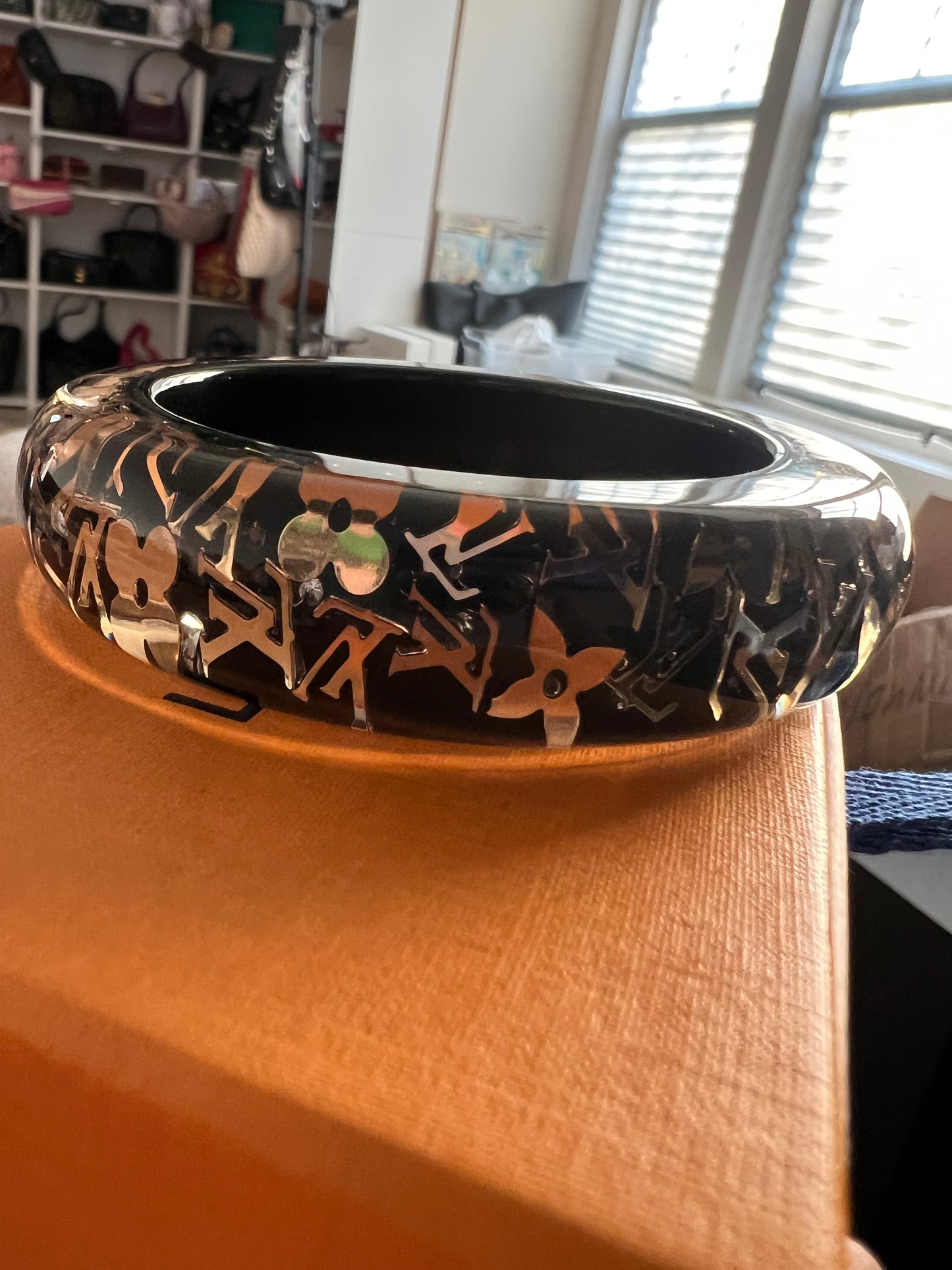 Louis Vuitton Resin and Crystal Wide Inclusion Bracelet