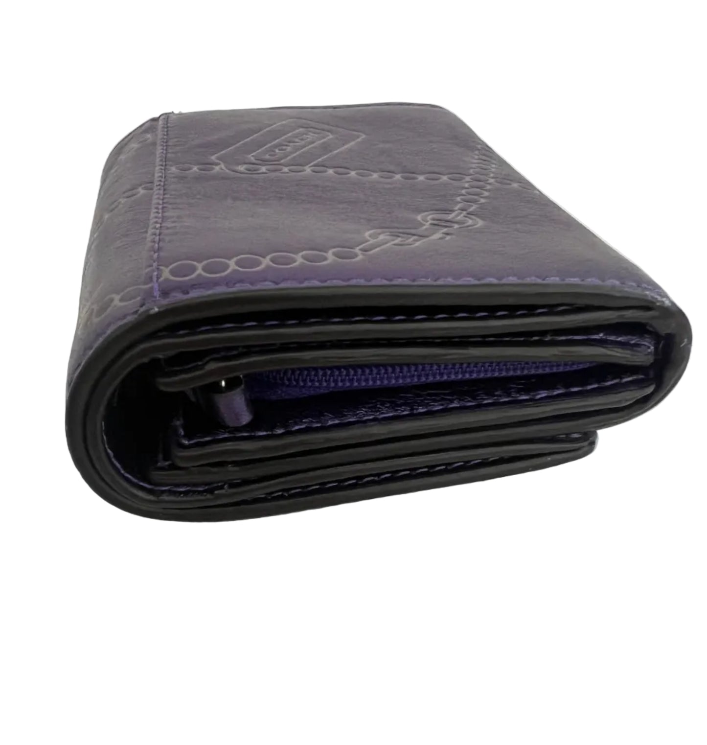 Coach Vintage Purple Leather Wallet